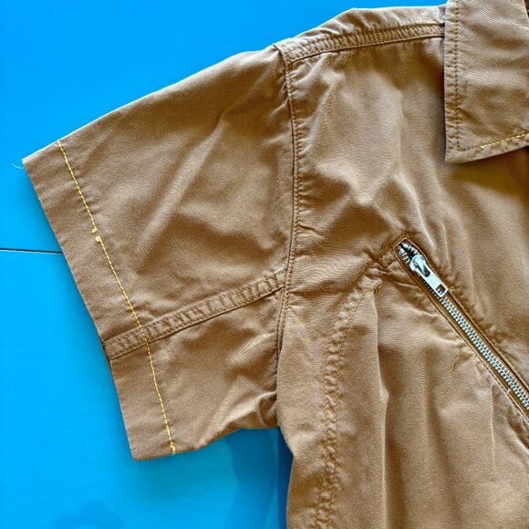 Topshop Women’s Camel-colored Jumpsuit – Size 8 - Picture 7 of 16